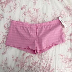 NWT Brandy Melville bubblegum pink striped boyshorts